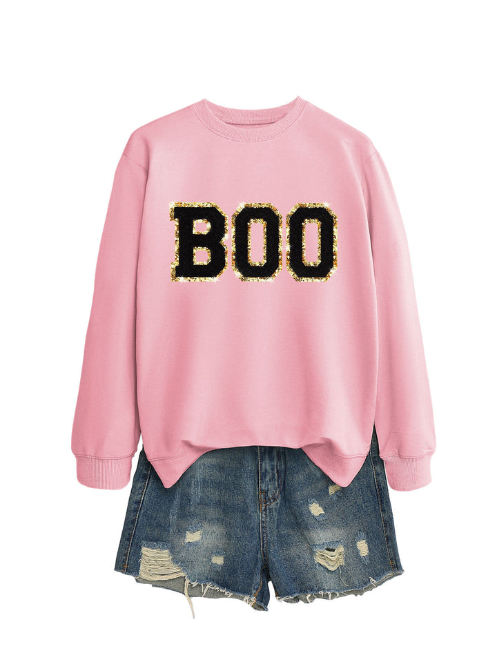 Damen Sweatshirt mit glitzerndem Aufdruck Drune