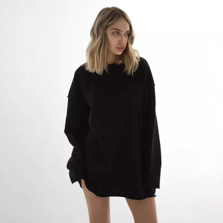 Damen lässiger Oversized-Pullover Drune