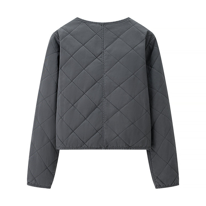 Damen gesteppte Übergangsjacke mit praktischem Reißverschluss und eleganten Taschen Drune