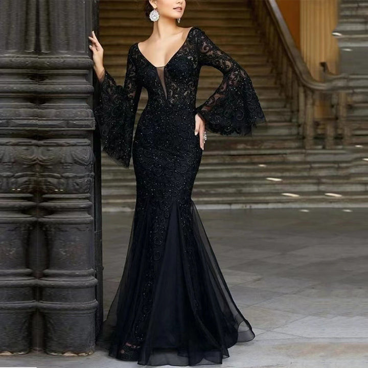 Drune | Vintage Party Lange Meerjungfrau Rock Kleid