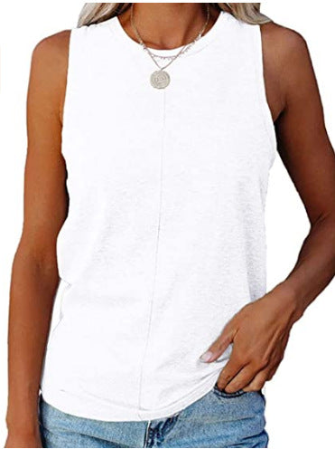 Damen Ärmelloses T-Shirt mit elegantem Schnitt Drune
