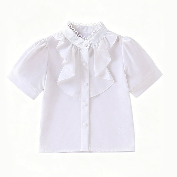Mädchen Bluse mit Rüschendetails Drune
