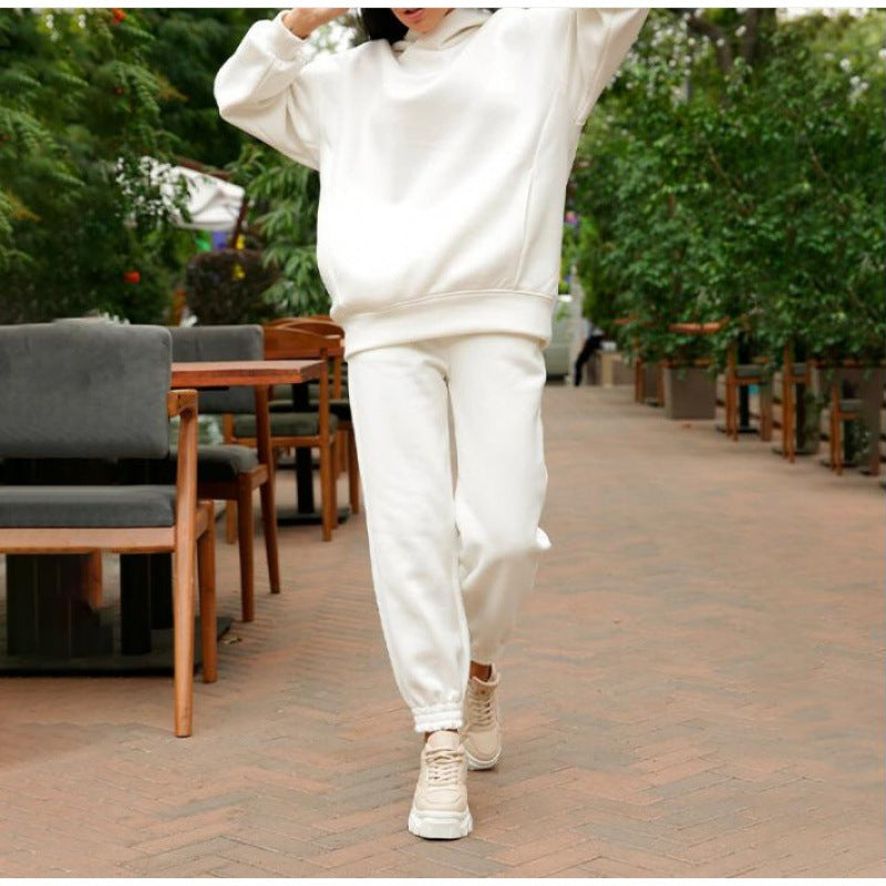 Damen Lässiges Sweatshirt- und Jogginghosen-Set mit moderner Passform Drune