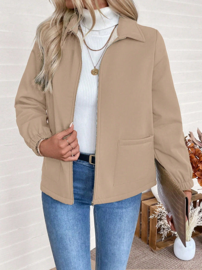 Damen Freizeitjacke mit Frontreißverschluss und praktischen Taschen Drune