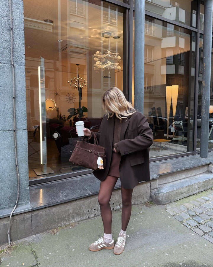 Damen Oversized Blazer aus weichem Wollmix Drune