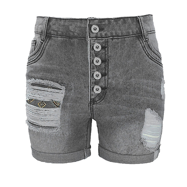 Damen modische destroyed Jeansshorts Drune