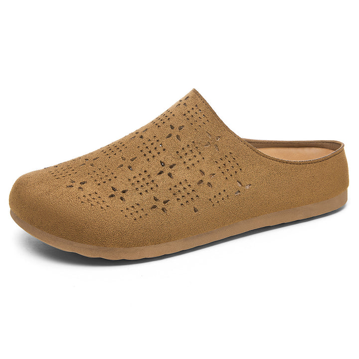 Damen nan Komfort-Mule mit Laserperforation und geformtem Memory-Fußbett Drune