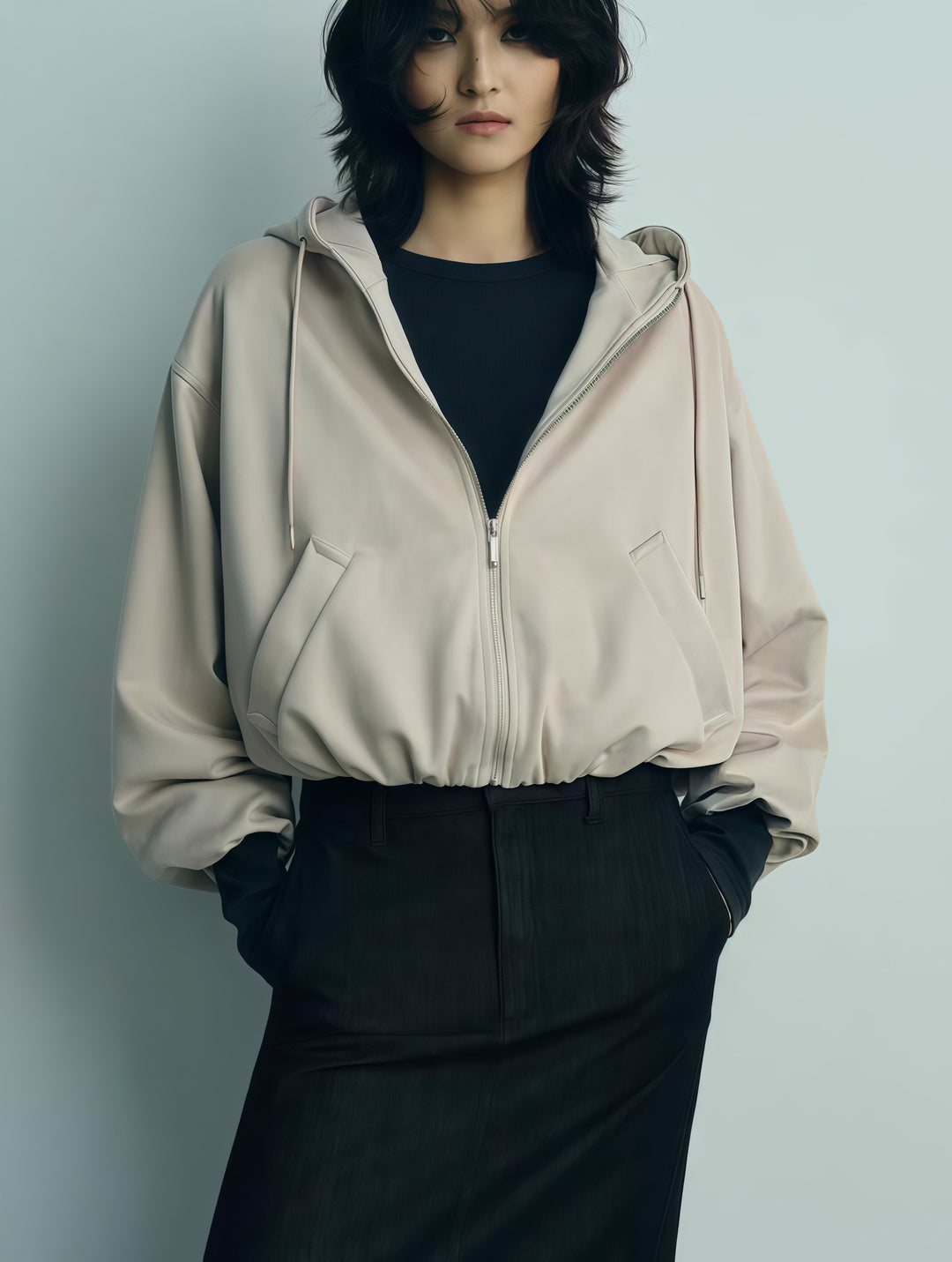 Damen Oversized Sportjacke mit praktischen Taschen und modernem Schnitt Drune