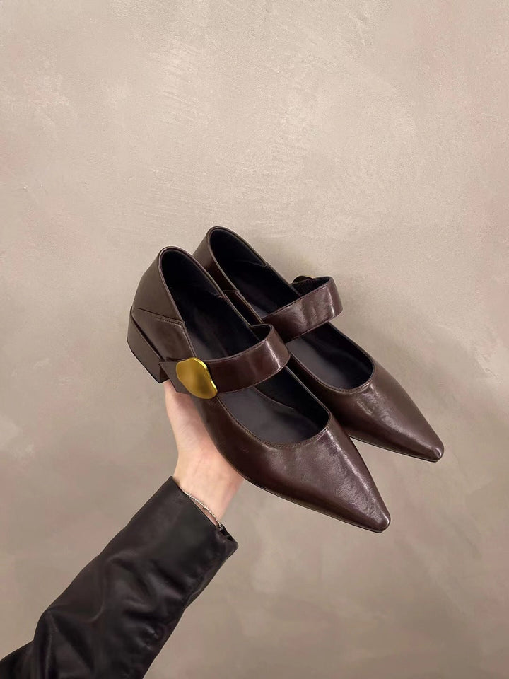 Damen elegante Slingback-Pumps mit dekorativem Riemchen Drune