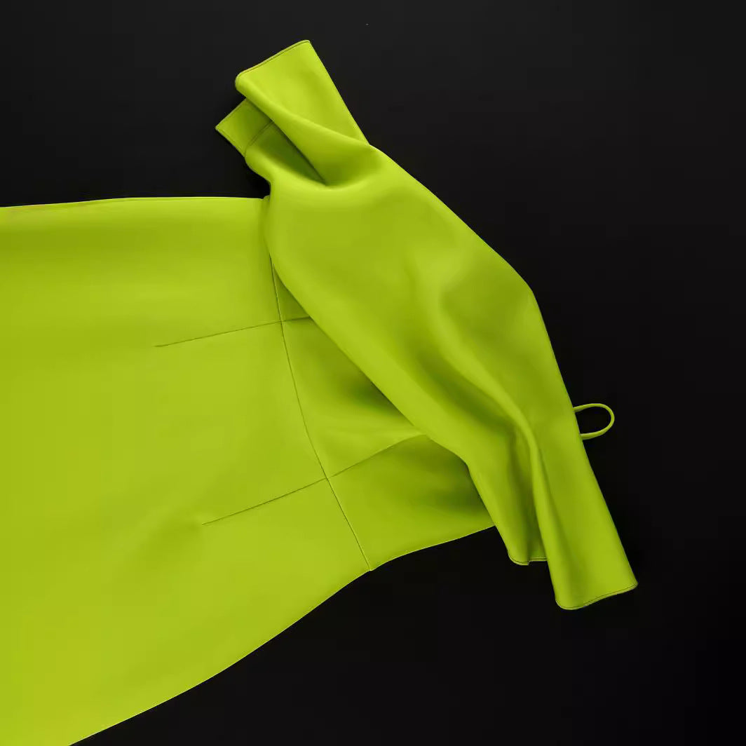 Damen Elegantes Maxikleid mit asymmetrischem Design und Drapierung Drune
