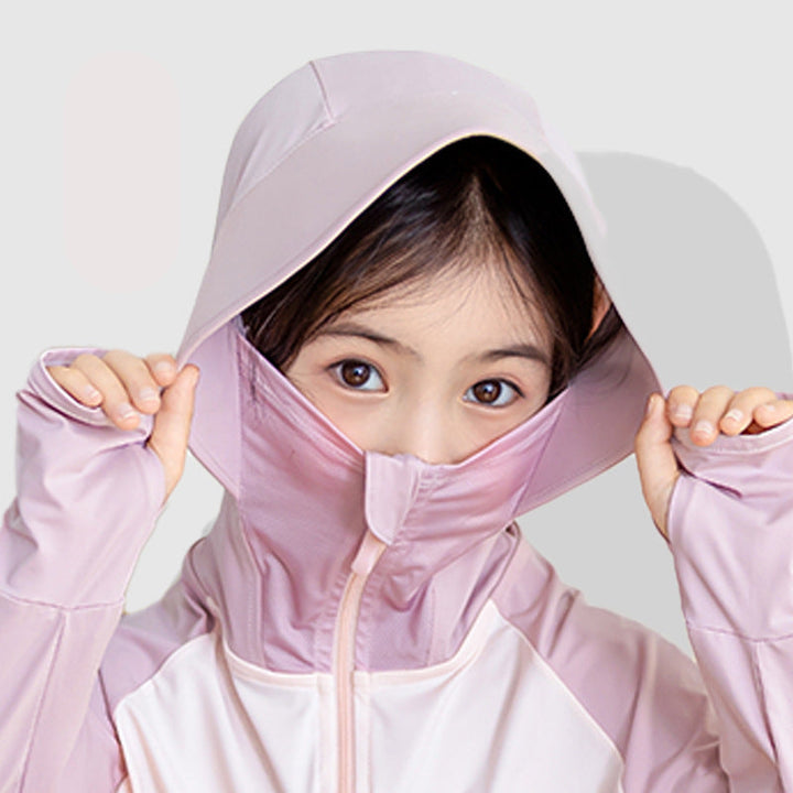 Kinder UV-Schutzjacke mit Kapuze und atmungsaktiven Eigenschaften Drune