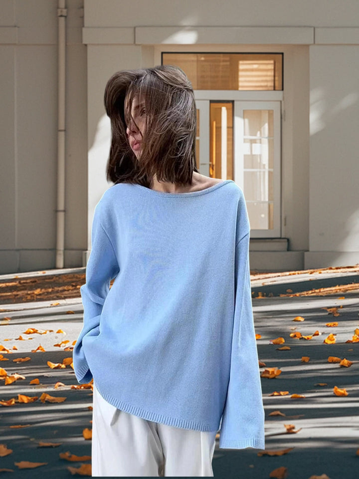 Damen Lässiges Baumwolloberteil mit weitem Schnitt und eleganten Details Drune