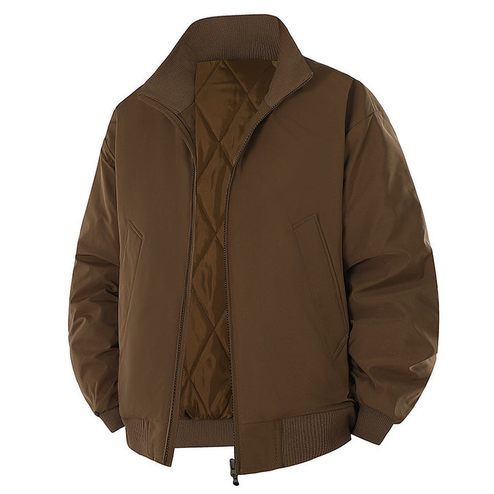 Herren modische Steppjacke mit hohem Kragen Drune