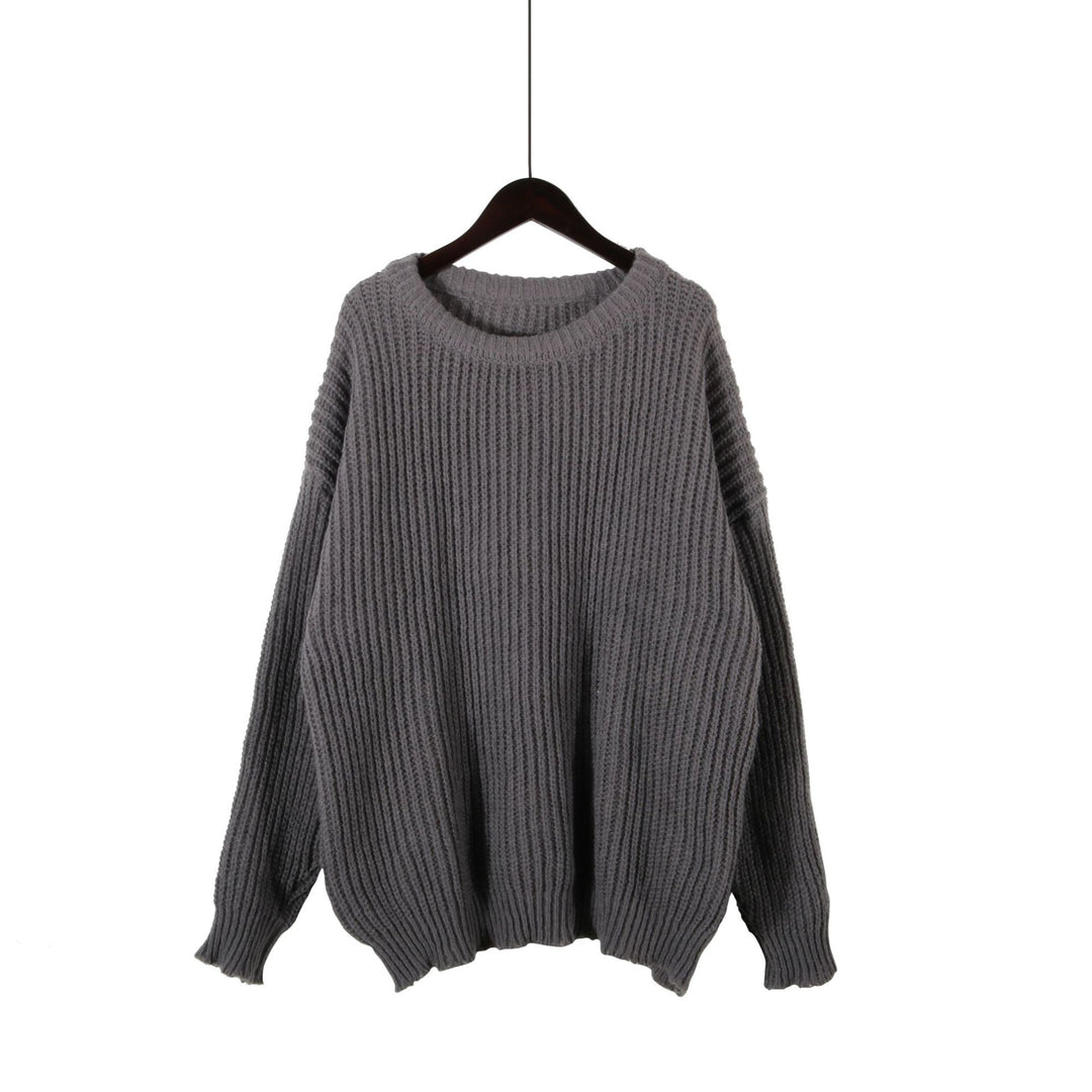 Damen Grobstrickpullover mit oversized Schnitt und lässigen Ärmeln Drune
