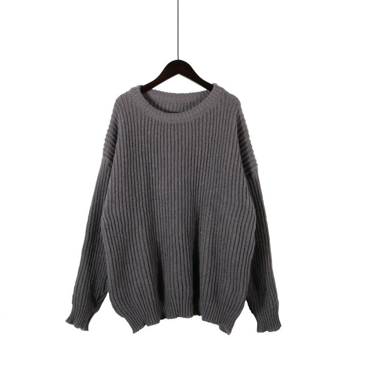 Damen Grobstrickpullover mit oversized Schnitt und lässigen Ärmeln Drune