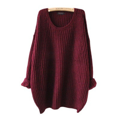 Damen Grobstrickpullover mit weitem Schnitt und ansprechender Maschenstruktur Drune