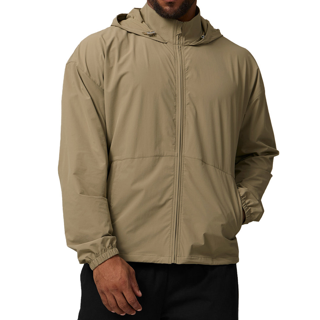 Herren Windbreaker mit verstellbarem Kapuze Drune