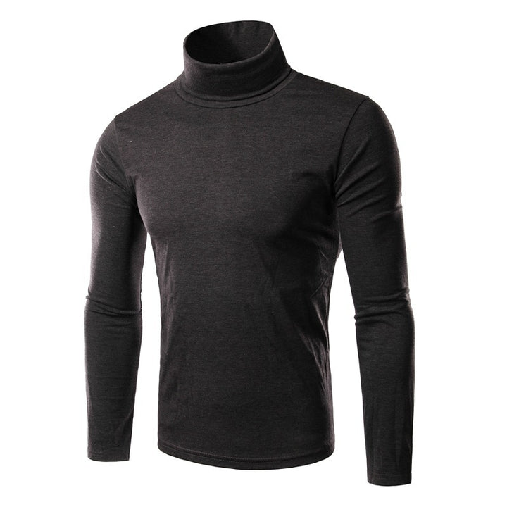 Herren eleganter Rollkragenpullover aus bequemen Stretchmaterial Drune