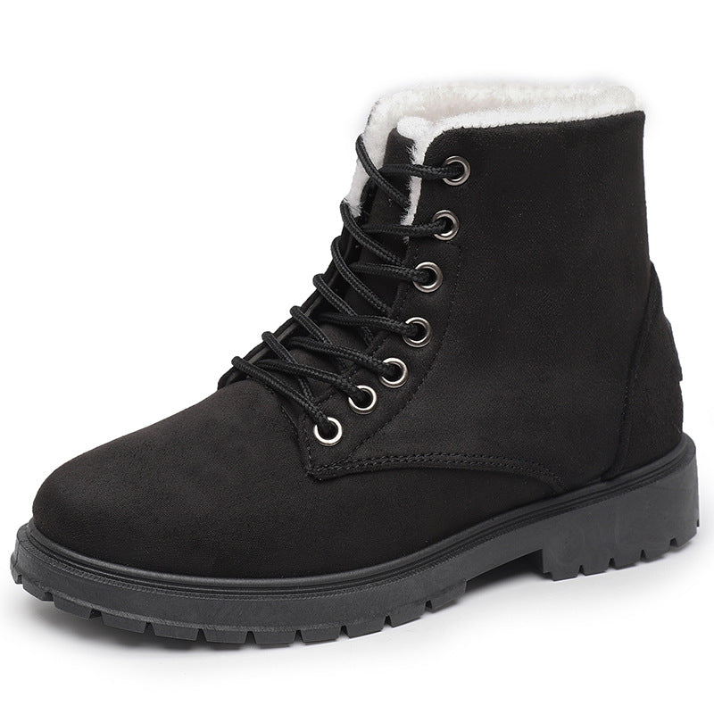Damen Warmgefütterte Winterstiefel mit rutschfester Profilsohle Drune