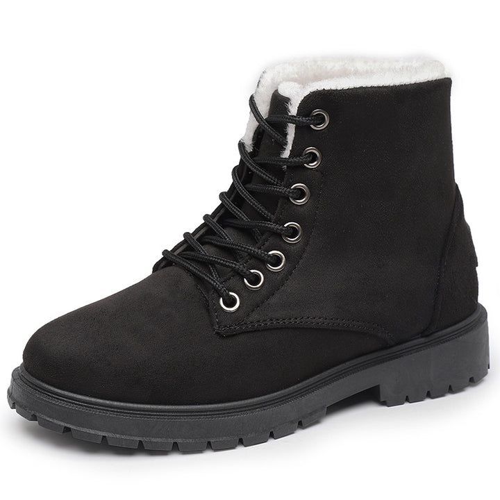 Damen Warmgefütterte Winterstiefel mit rutschfester Profilsohle Drune