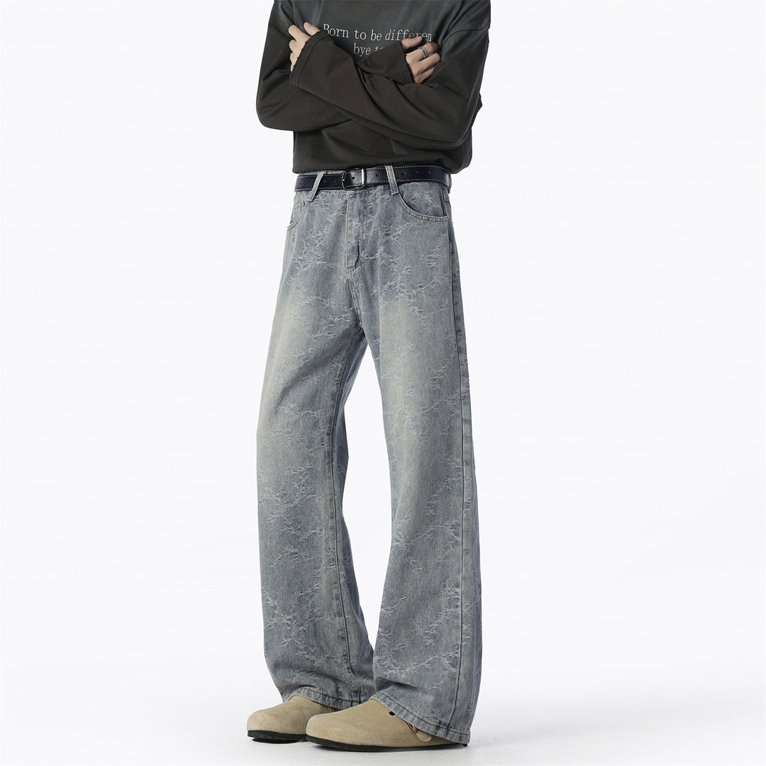 Herren Weite Jeans mit einzigartigem Muster und hohem Tragekomfort Drune