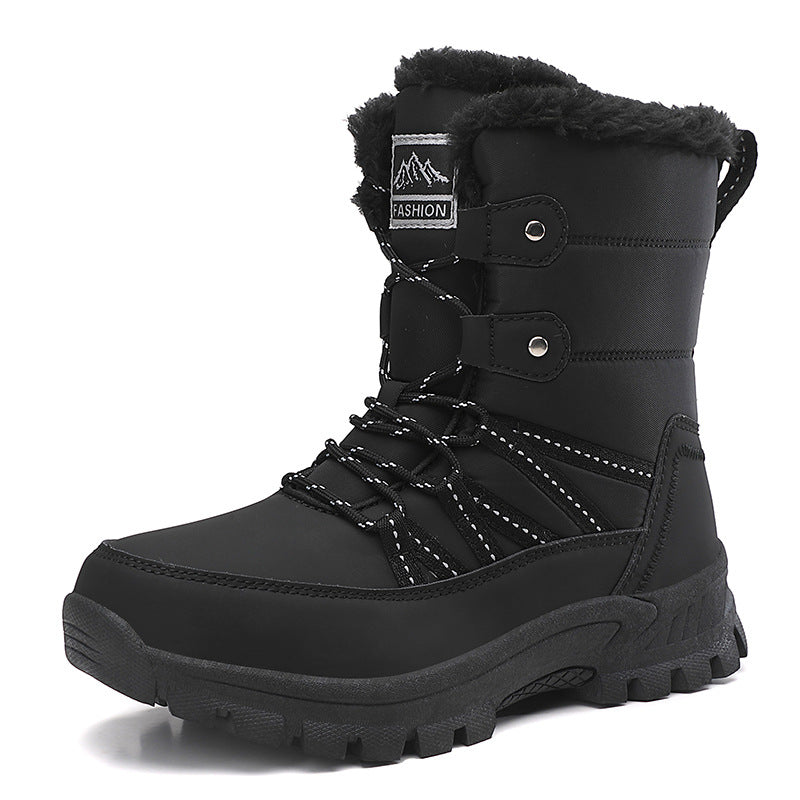 Damen isolierte Winterstiefel mit rutschfester Sohle und kuscheligem Innenfutter Drune