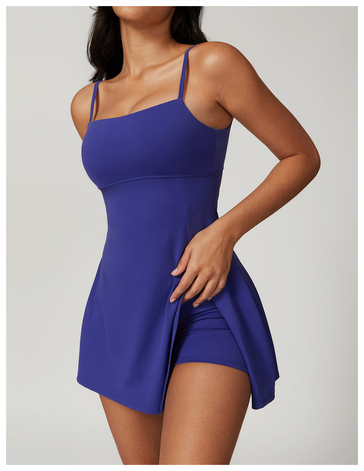 Damen Schwimmdress mit integrierter Shorts und verstellbaren Trägern Drune