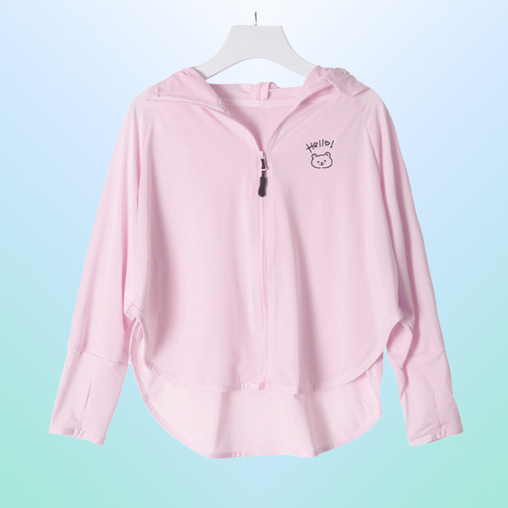 Damen leichte UV-Schutzjacke mit praktischer Kapuze Drune