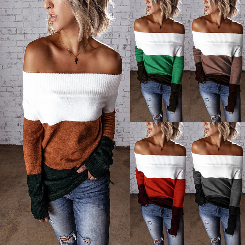 Damen Off-Shoulder Pullover Drune