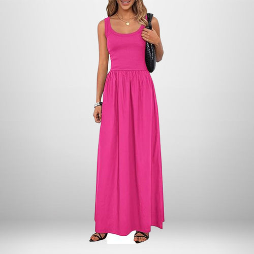 Damen Maxikleid mit elegantem, weiter Schnitt Drune