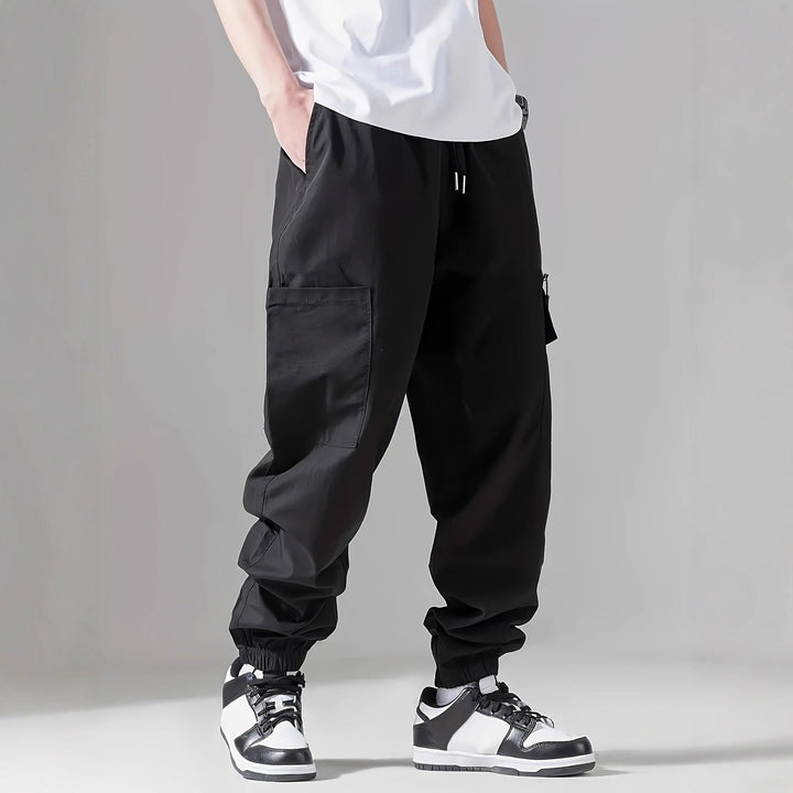 Herren Cargo-Hose mit elastischem Bund Hedi-Mode
