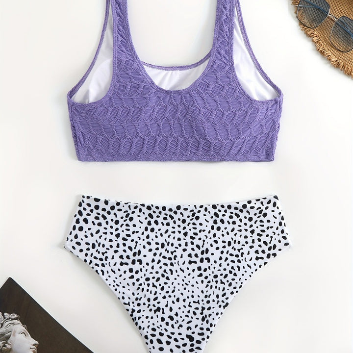 Damen Sportliches Bikini-Set mit elastischen Trägern Drune