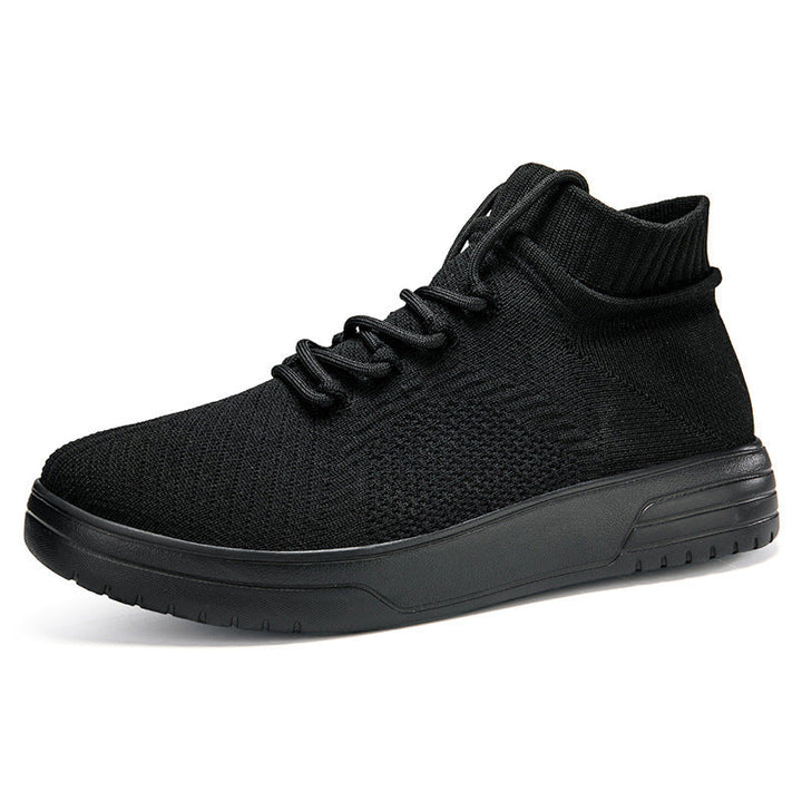 Damen Hohe Sneaker aus atmungsaktivem Strickmaterial Drune