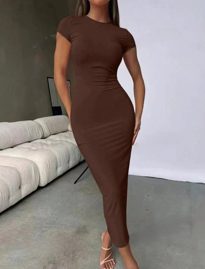 Damen Figurbetontes Midikleid Drune