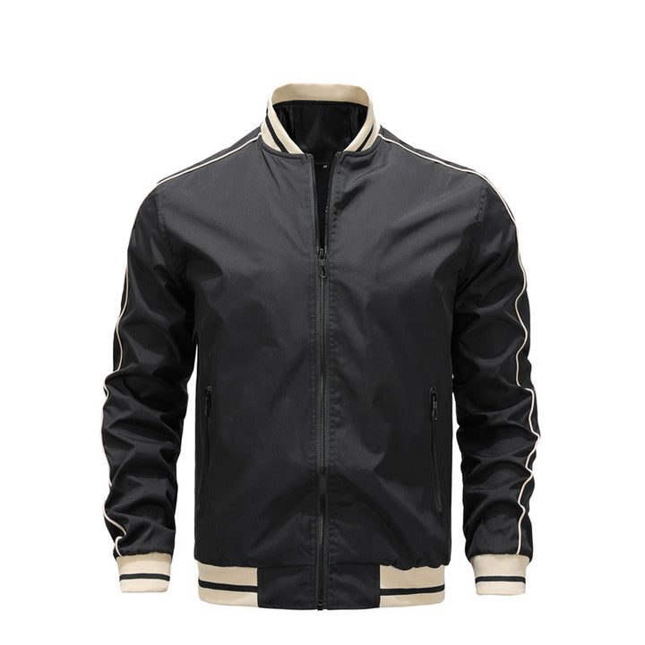 Herren sportliche Freizeitjacke im College-Stil Drune