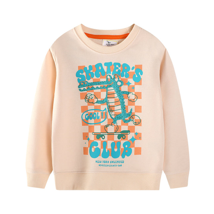 Jungen Sweatshirt mit trendigem Krokodil-Design Drune