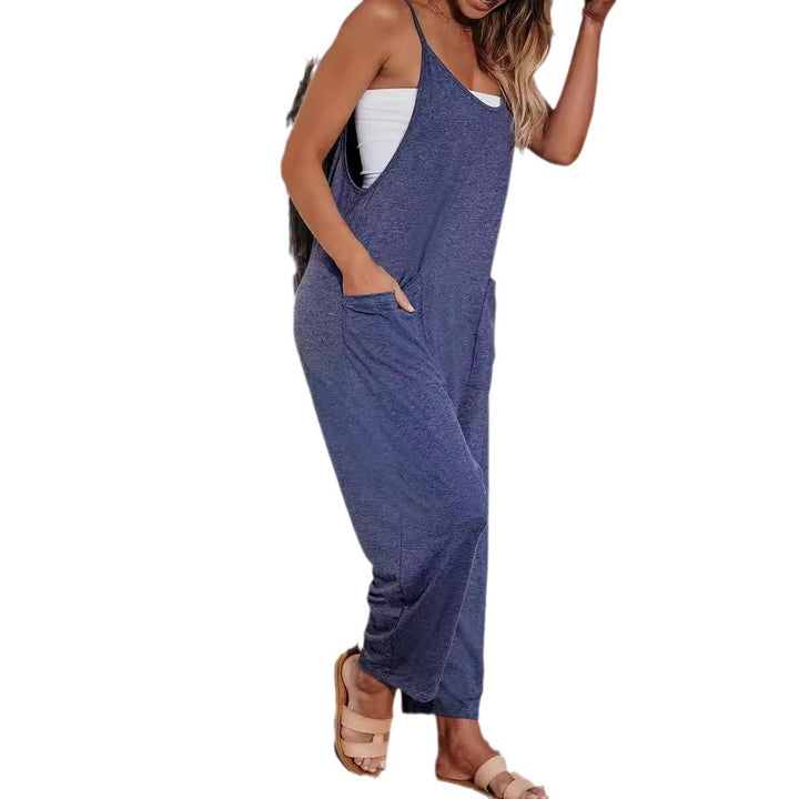 Damen Bequemer Strampelanzug mit Taschen Drune