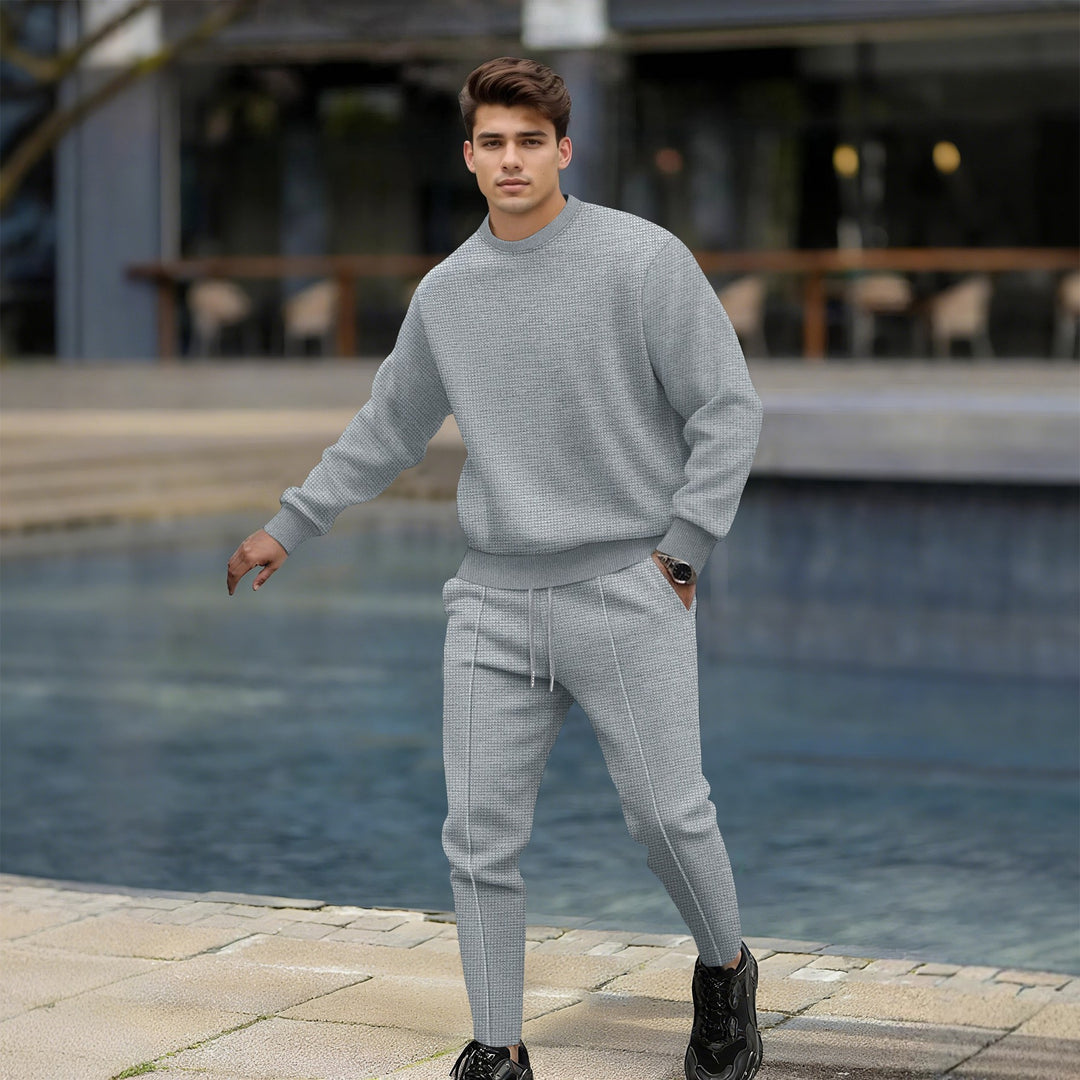 Herren Komfortable Sweatpants-Set Drune