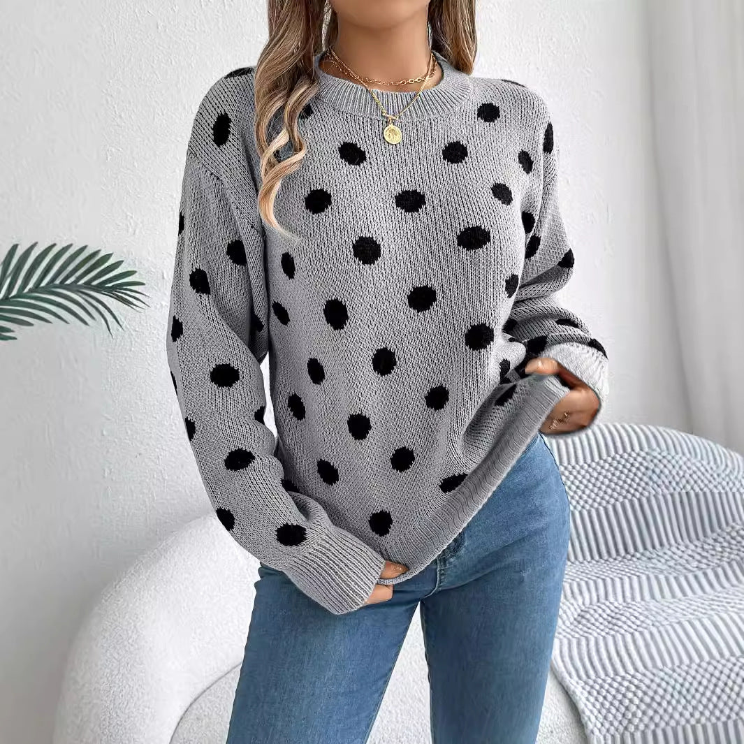Drune | Polka Dot Strickpullover