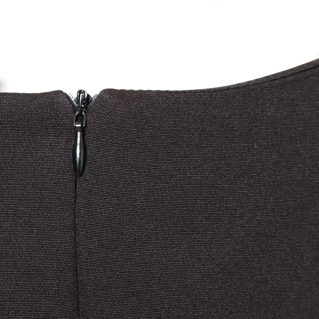 Damen elegantes Kleid mit Schulterpolstern und zeitlosem Design Drune