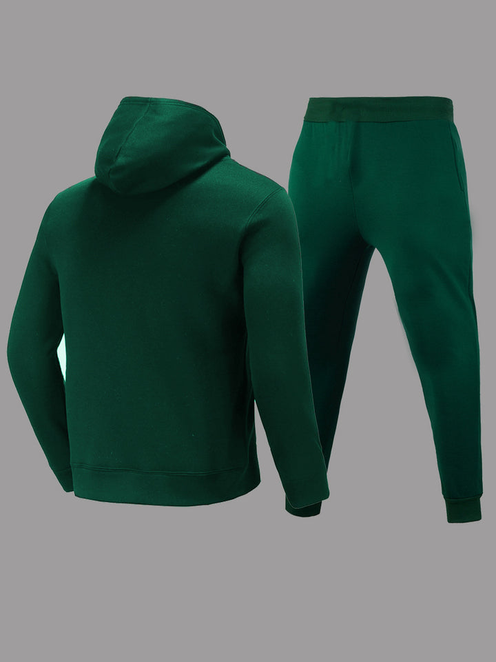 Damen Hoodie- und Jogginghose-Set mit modernem Schriftzug und bequemer Passform Drune