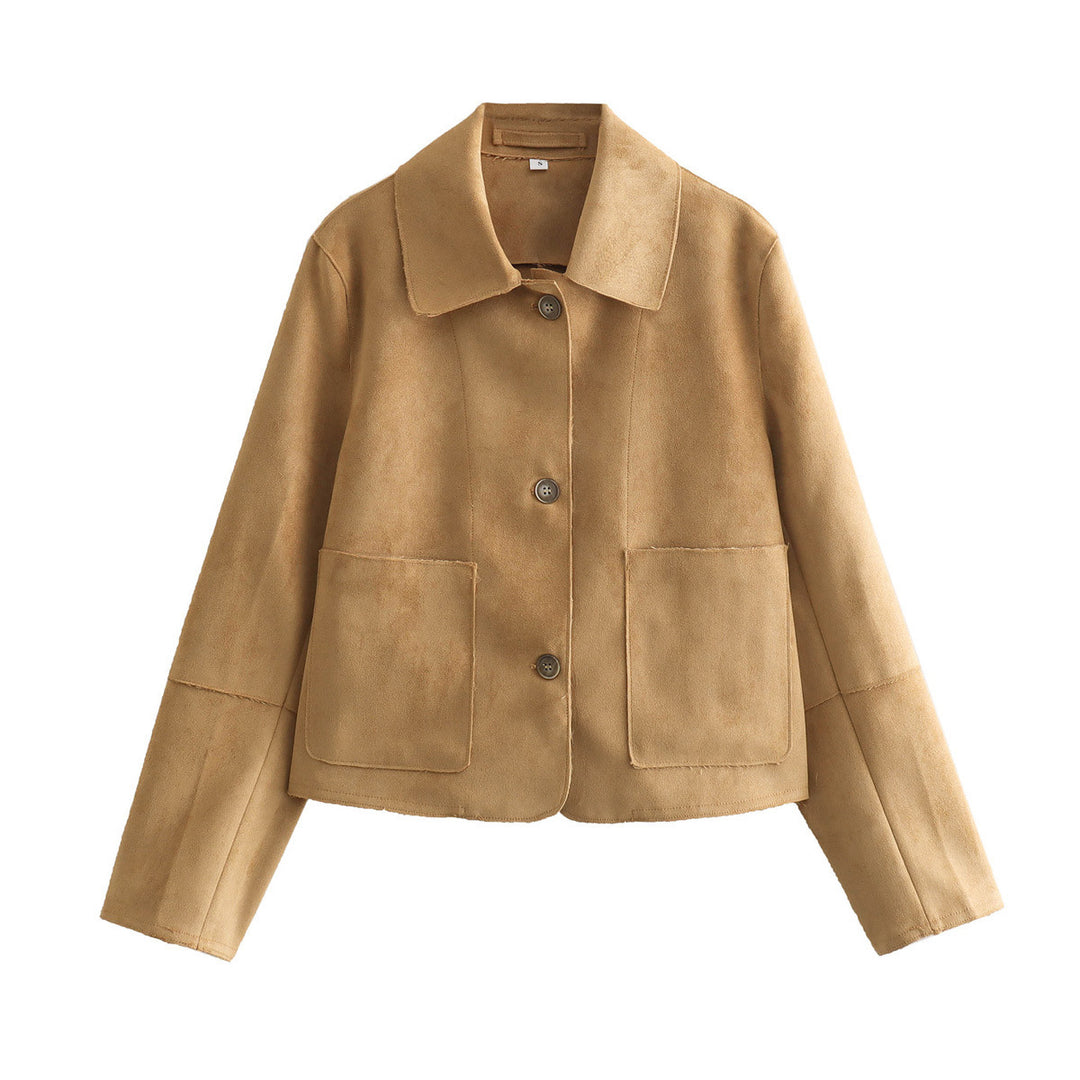 Damen Dünne Wildlederjacke Drune