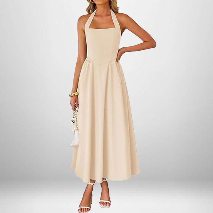 Damen Maxi-Kleid mit raffiniertem Trägerdesign und elegantem Schnitt Drune