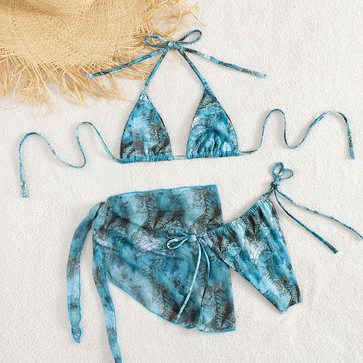 Damen Triangel-Bikini mit pareo Drune