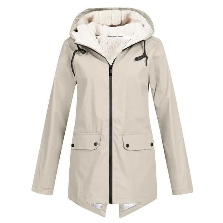 Drune | Damen Winter Wasserdichter Trenchcoat Mit Kapuze