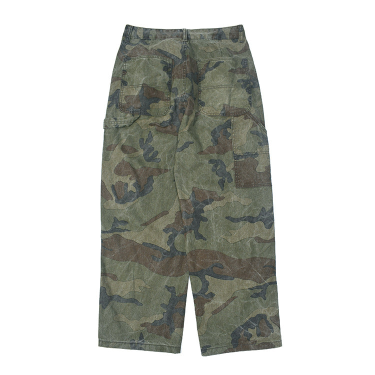 Damen Cargohose mit multifunktionalen Taschen und modernem Camouflage-Design Drune