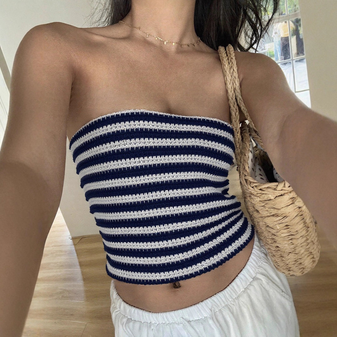 Damen Sommerliches Bustier Top Drune