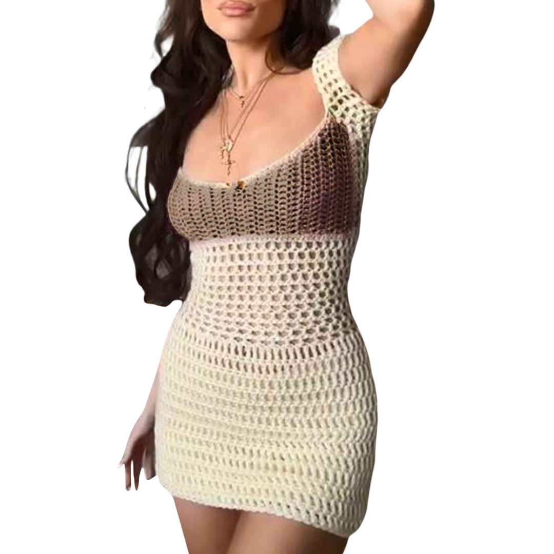 Damen Häkelkleid mit innovativem Muster Drune