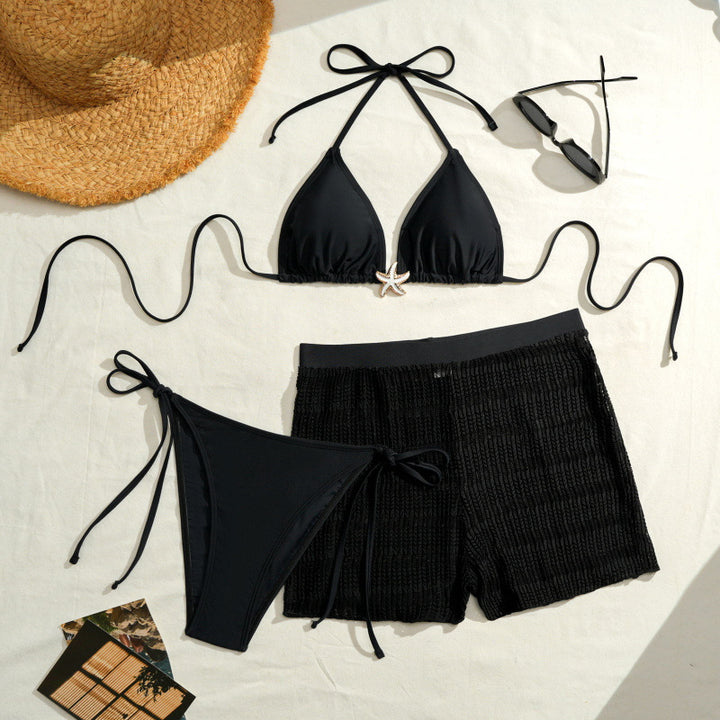 Damen Bikini-Set mit trendigen Raffungen und modischem Höschen Drune