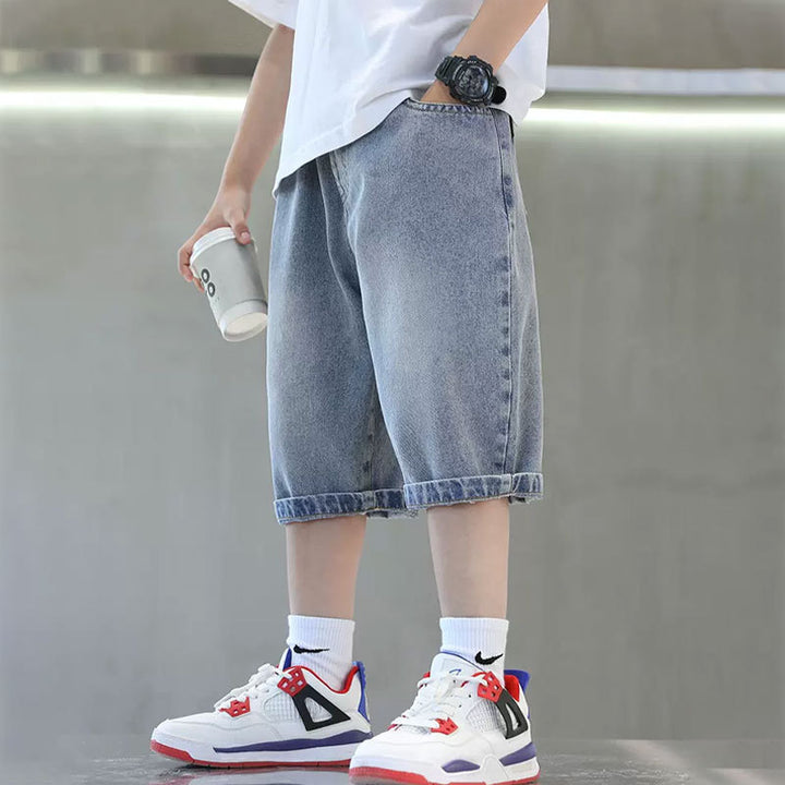 Jungen Basketball Shorts mit coolem Comic-Print Drune